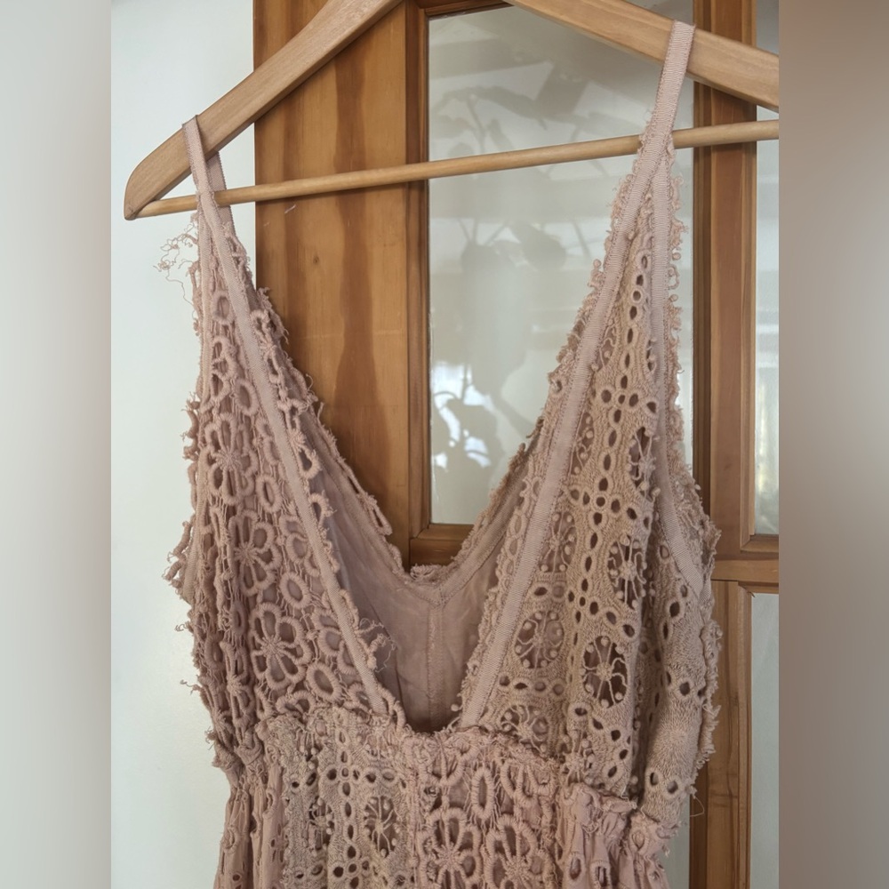 FP ONE free people Yesenia Jumpsuit Crotchet SIZE SMALL - Picture 8 of 8